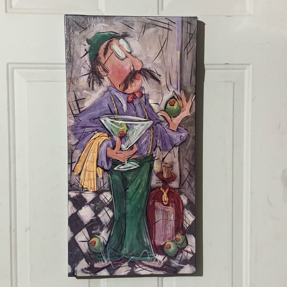 Expressionist Vtg.  Art by Joanna “Martini Monieur” Canvas Wrapped Wall Art 24”